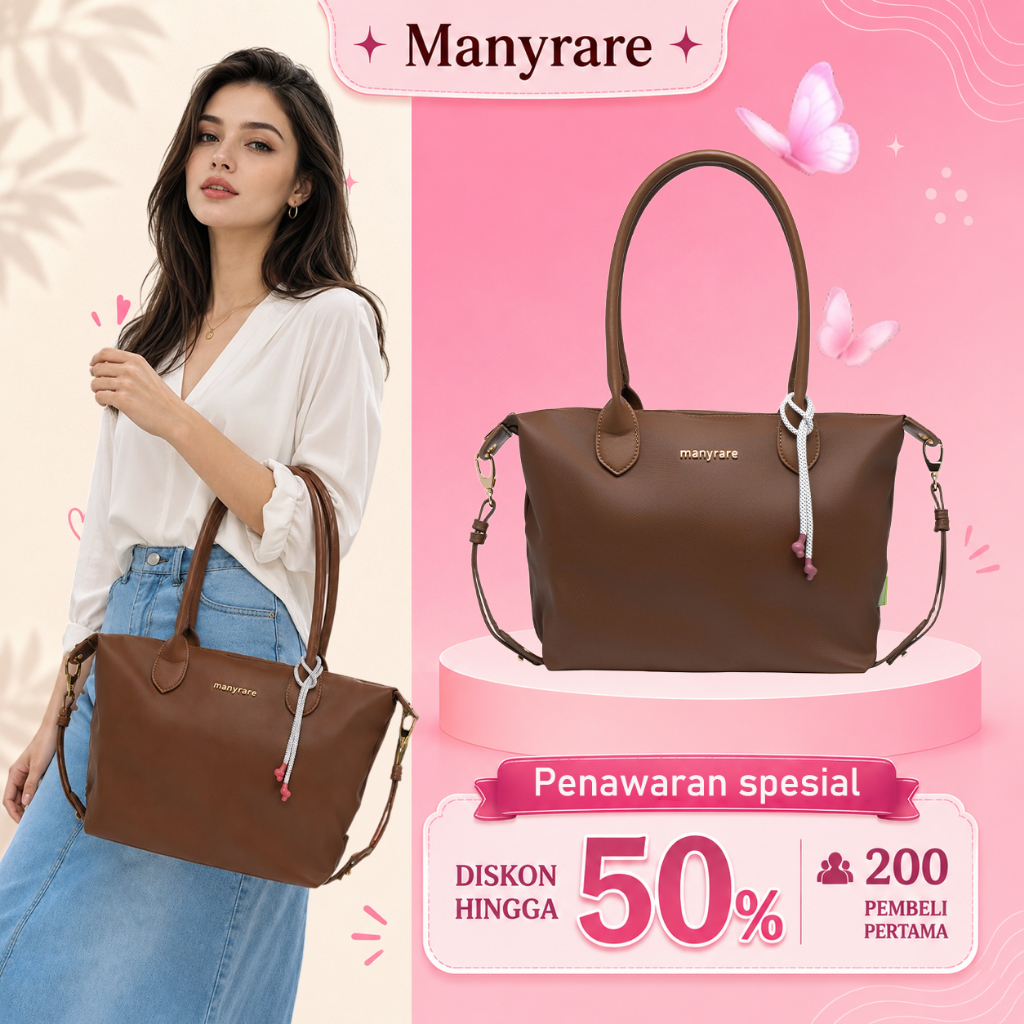 Manyrare Tas Wanita Alice – Tote Bag Wanita Tas Bahu  Tas Selempang Stylish Merche