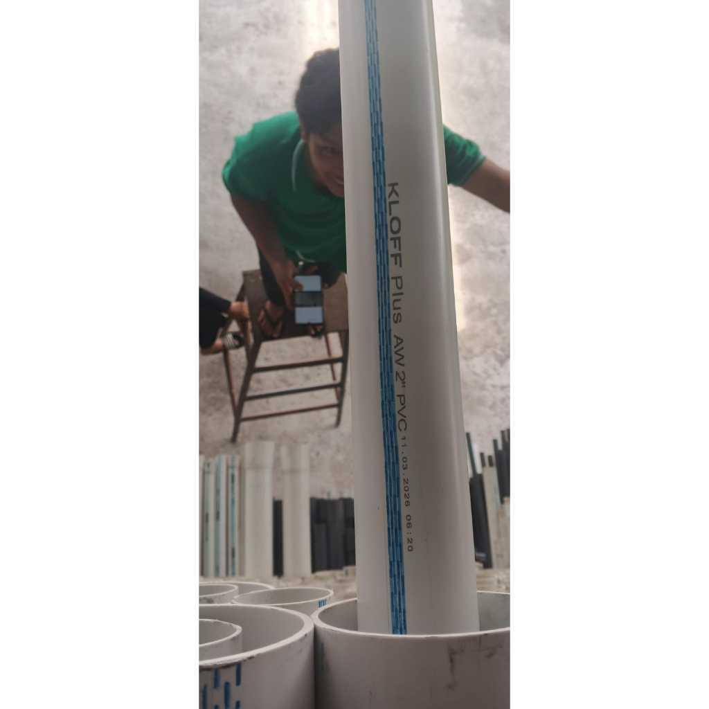 Pipa PVC Kloff Plus 2" AW / Pipa Kloff Plus PVC 2 inch AW / Paralon Putih Putih PVC 2" AW