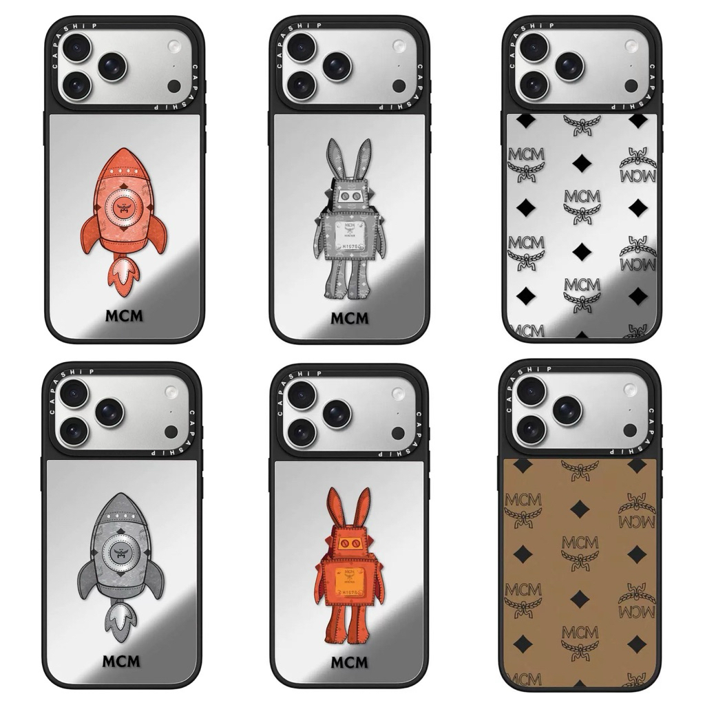 READY Casetify x MCM Mirror MagSafe LUCU Phone Case for IPhone 17 17pro 17promax  12promax 13promax 