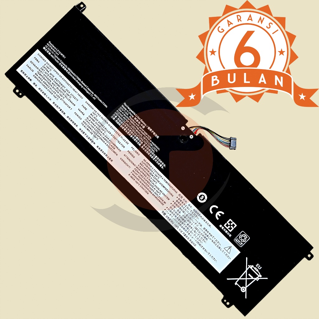 Baterai Untuk Lenovo Legion Y9000X R9000X IAH7 2022 Yoga 7-16IAH7 S7-16ARHA7 S7-15ACH6 Slim 7 15ACH6
