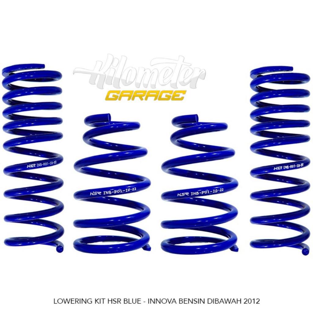 LOWERING KIT HSR BLUE - INNOVA BENSIN dibawah 2012