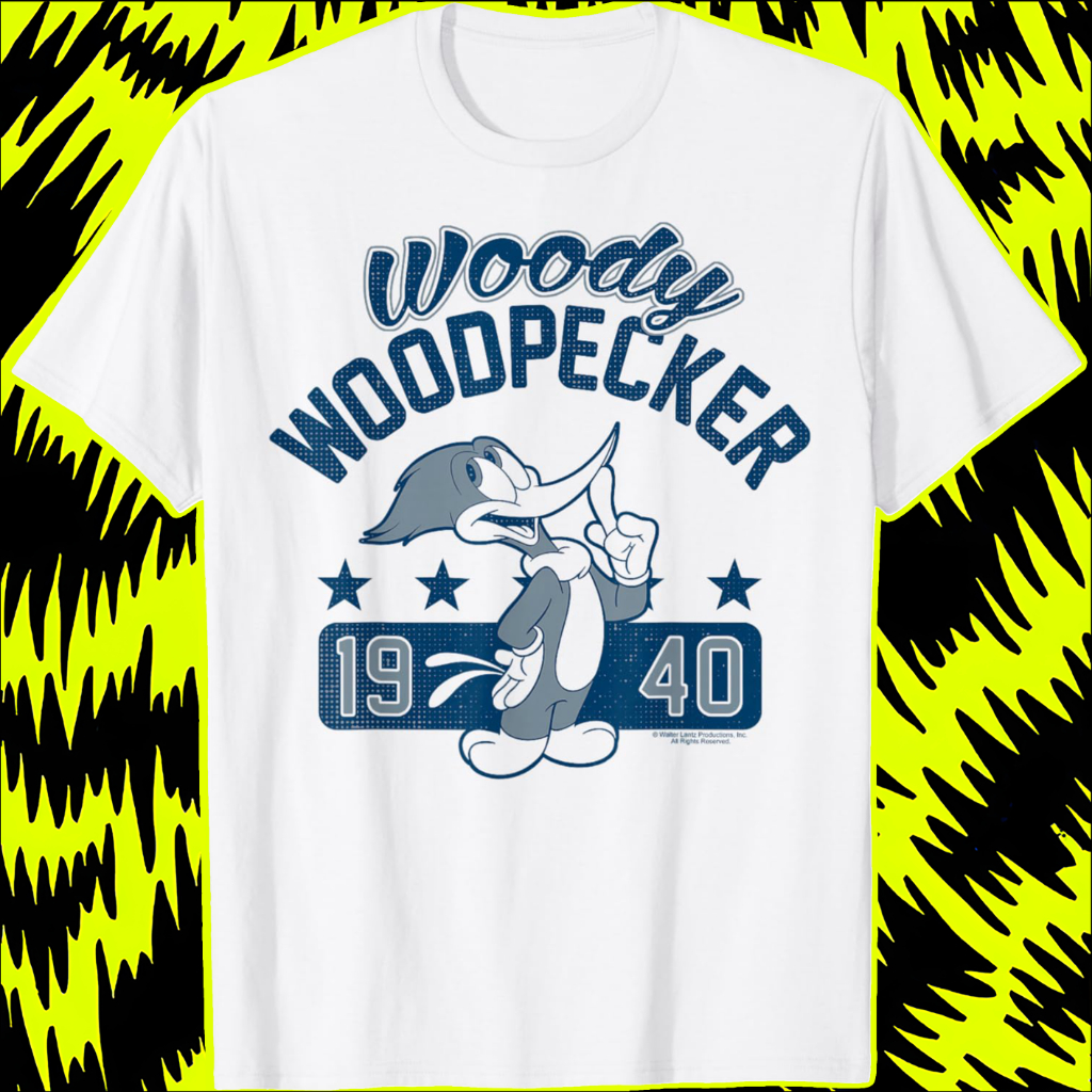 Makeyoushine X Generasi90 Kaos Woody Woodpecker Vintage 1940 Portrait T-Shirt – Baju Vintage 90s Ret