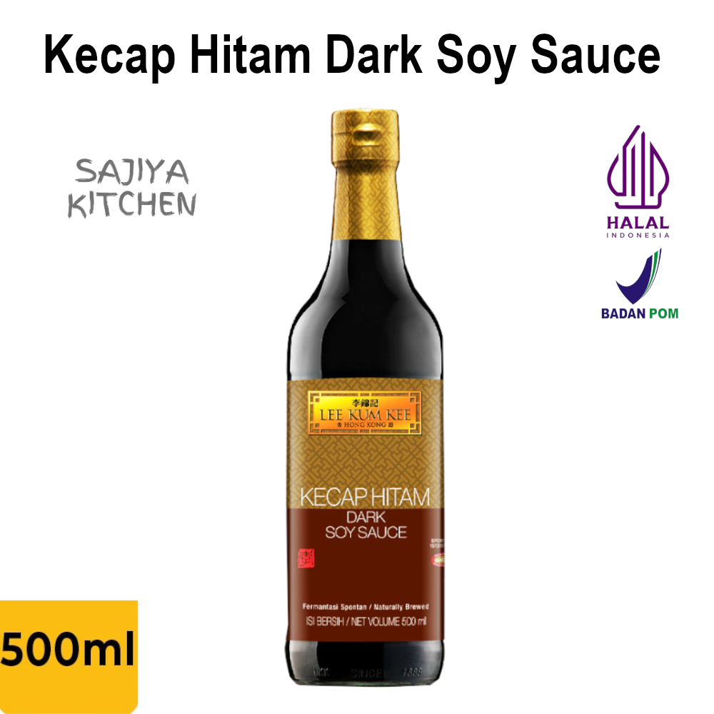 LEE KUM KEE Dark Soy Sauce 500 ml Kecap Asin Hitam Pekat Halal Pengganti MSG Aneka Masakan