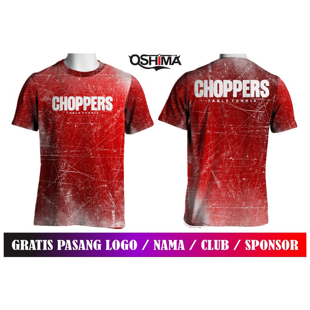 KAOS JERSEY PINGPONG CHOPPERS