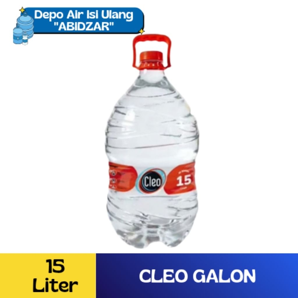 CLEO GALON 15 LITER / AIR MINUM CLEO / GALON CLEO AIR MURNI 15 LITER