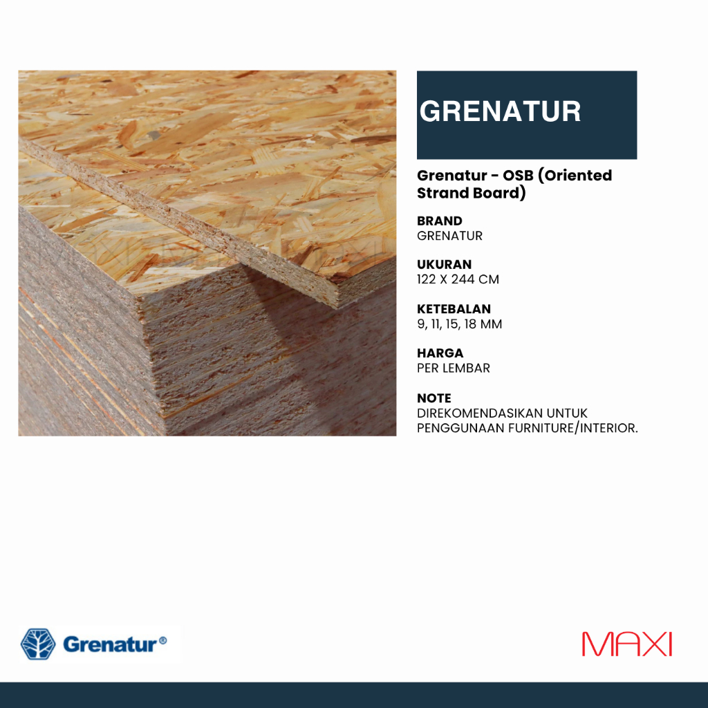 GRENATUR | - Estetik Plywood Series - 122 x 244 cm - 9mm I 11 mm I 15 mm I 18 mm