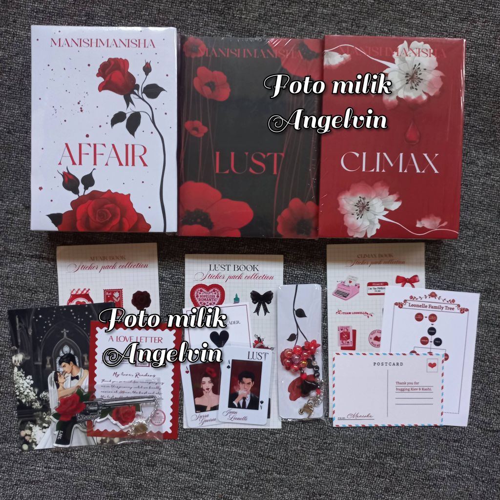 ORIGINAL Buku Novel Climax, Lust & Affair by ManishManisha (PO)