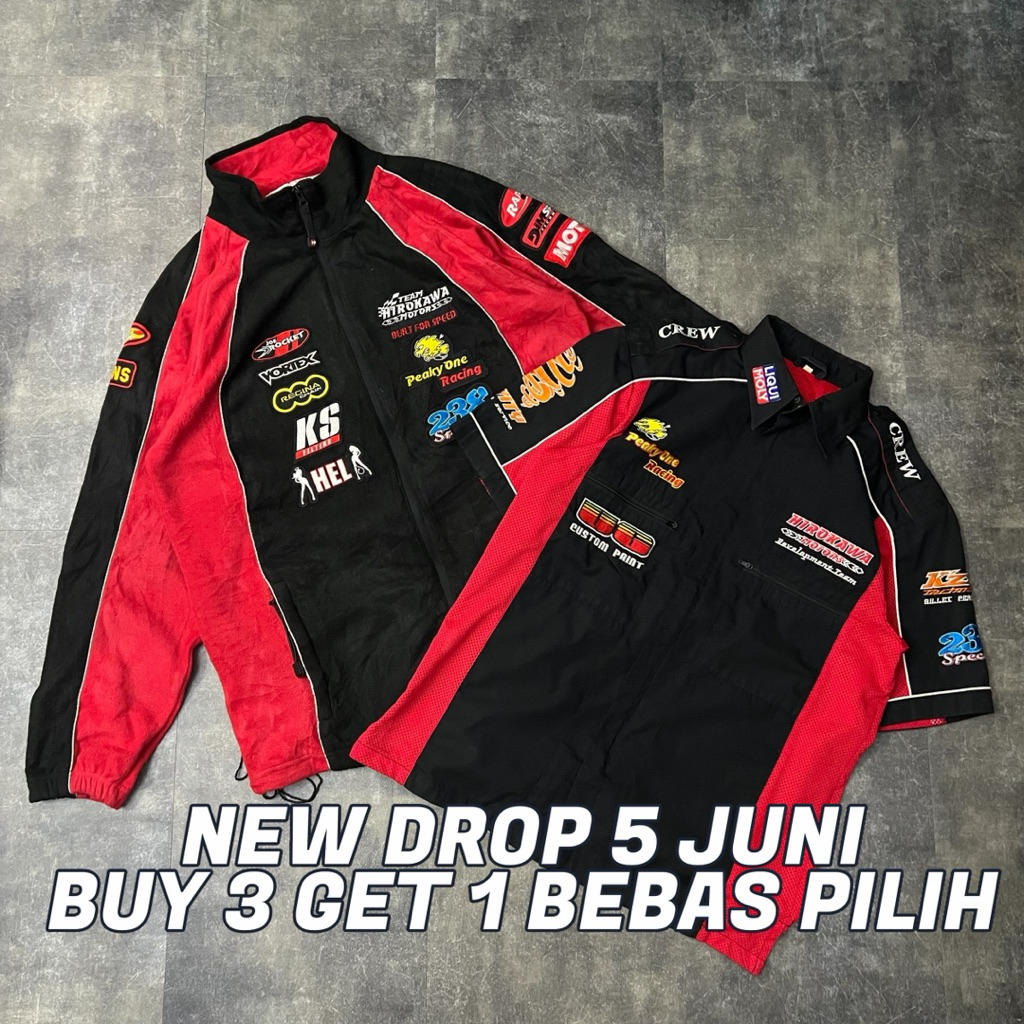 Jaket Vintage, Puffer, Brand, Corduroy, Harrington, Windbreaker, Tracktop, Sherpa, Work Jacket (GRAT