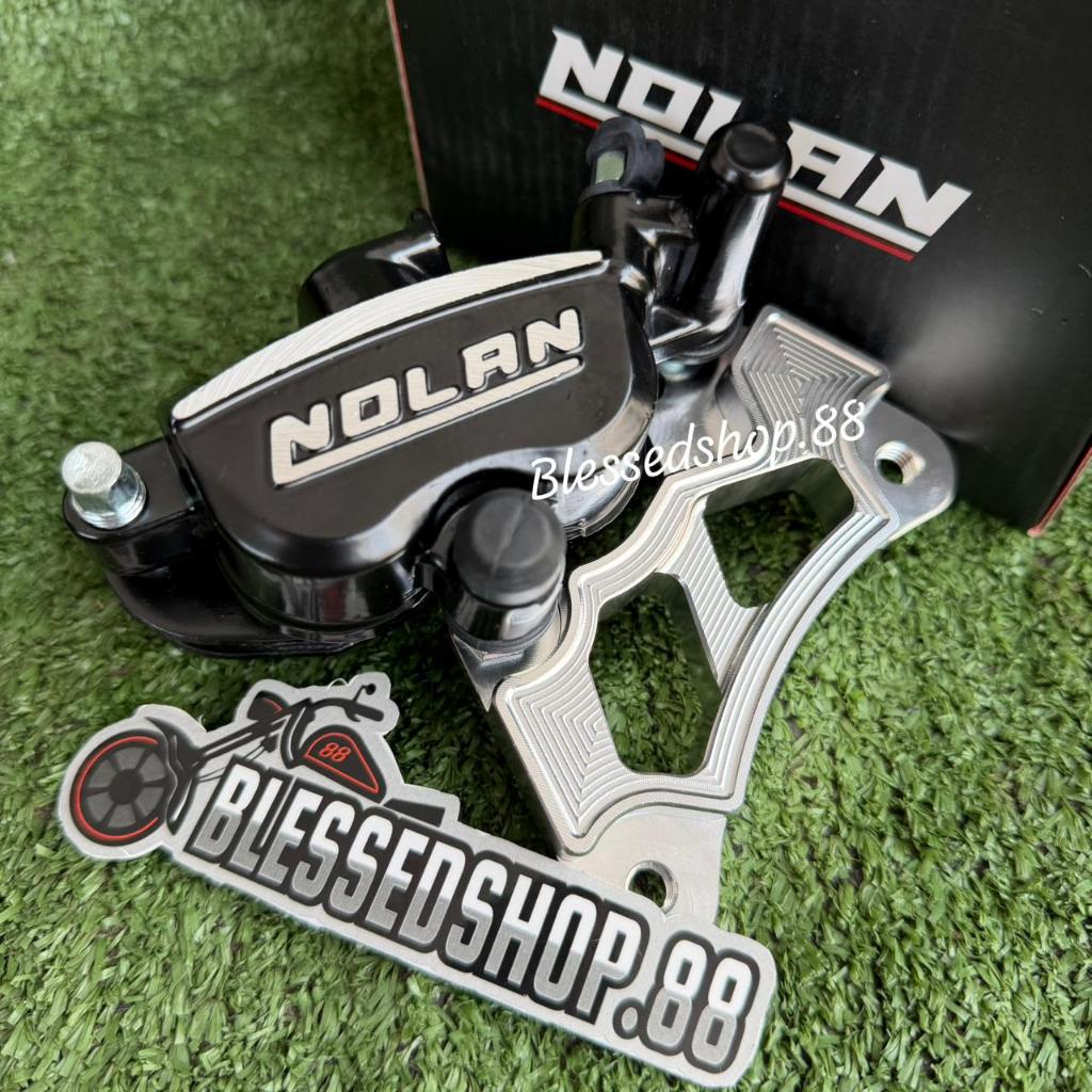 PAKET KALIPER NOLAN SAMURAI 2 PISTON PLUS BREKET DEPAN 320MM CB150R NEW