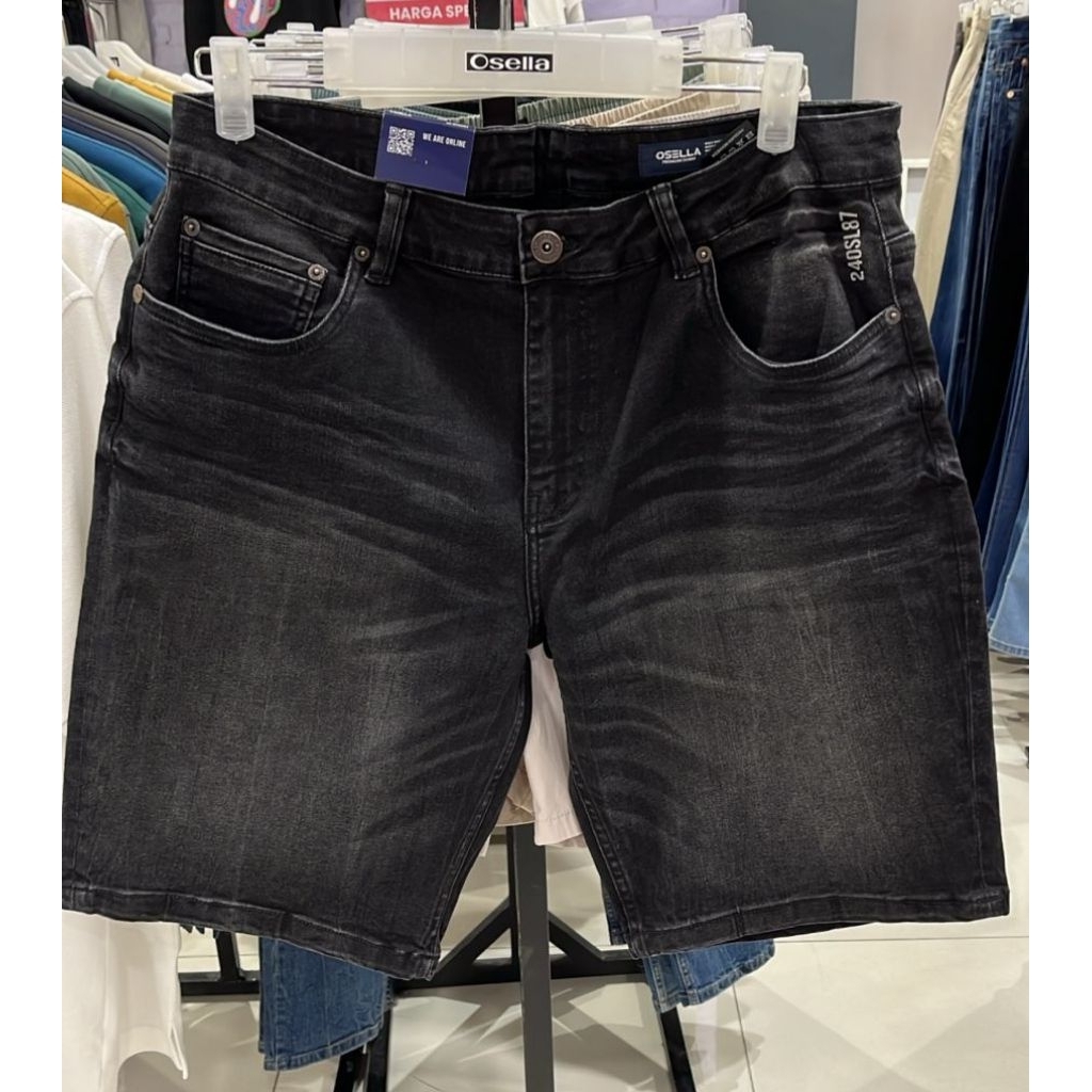 Osella Celana Pendek Pria Dewasa Denim Original New