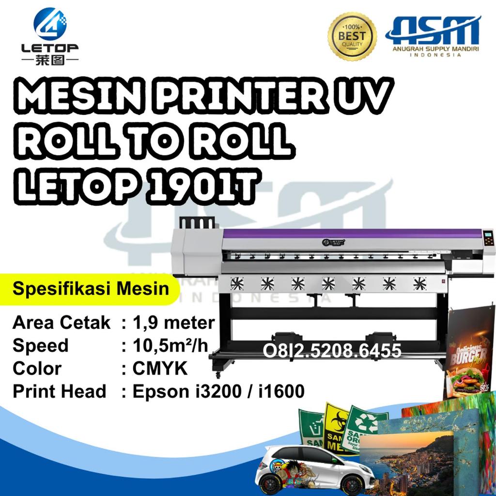 MESIN UV ROLL TO ROLL LETOP UV 1901T DIGITAL PRINTING