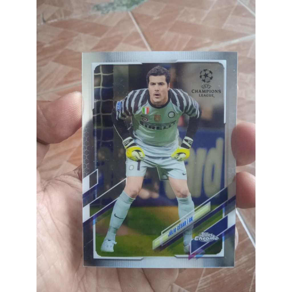 Kartu Topps Chrome Inter Milan Julio Cesar