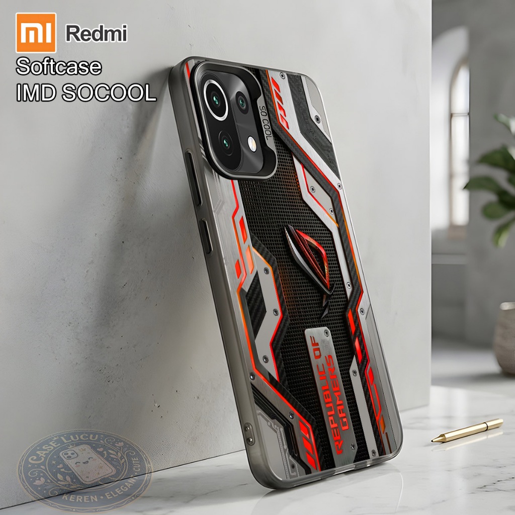 Case IMD So Cool Xiaomi Redmi 11 11 Lite K40 Poco X3 GT Pelindung Hp Case Kilau/Glossy Silikon Casin
