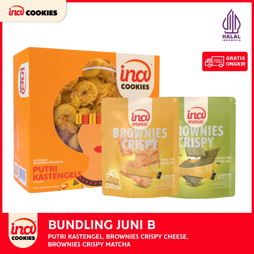 BUNDLING JUNI B (Kastengels Reg,Brownies Crispy Cheese,Brownies Crispy Matcha)