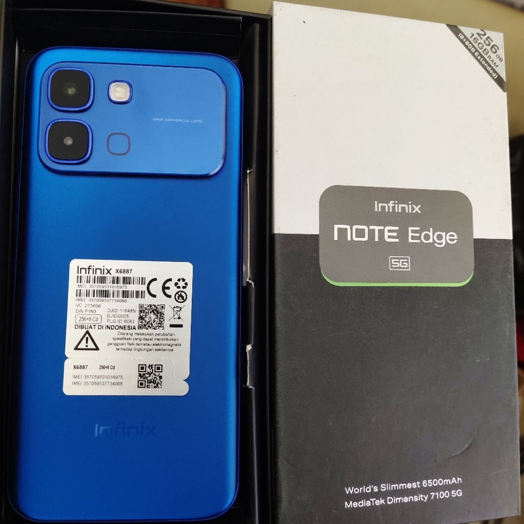 infinix note edge Ram 8GB Internal 256GB HP Second Seken Bekas Fullset [ORI] hp murah