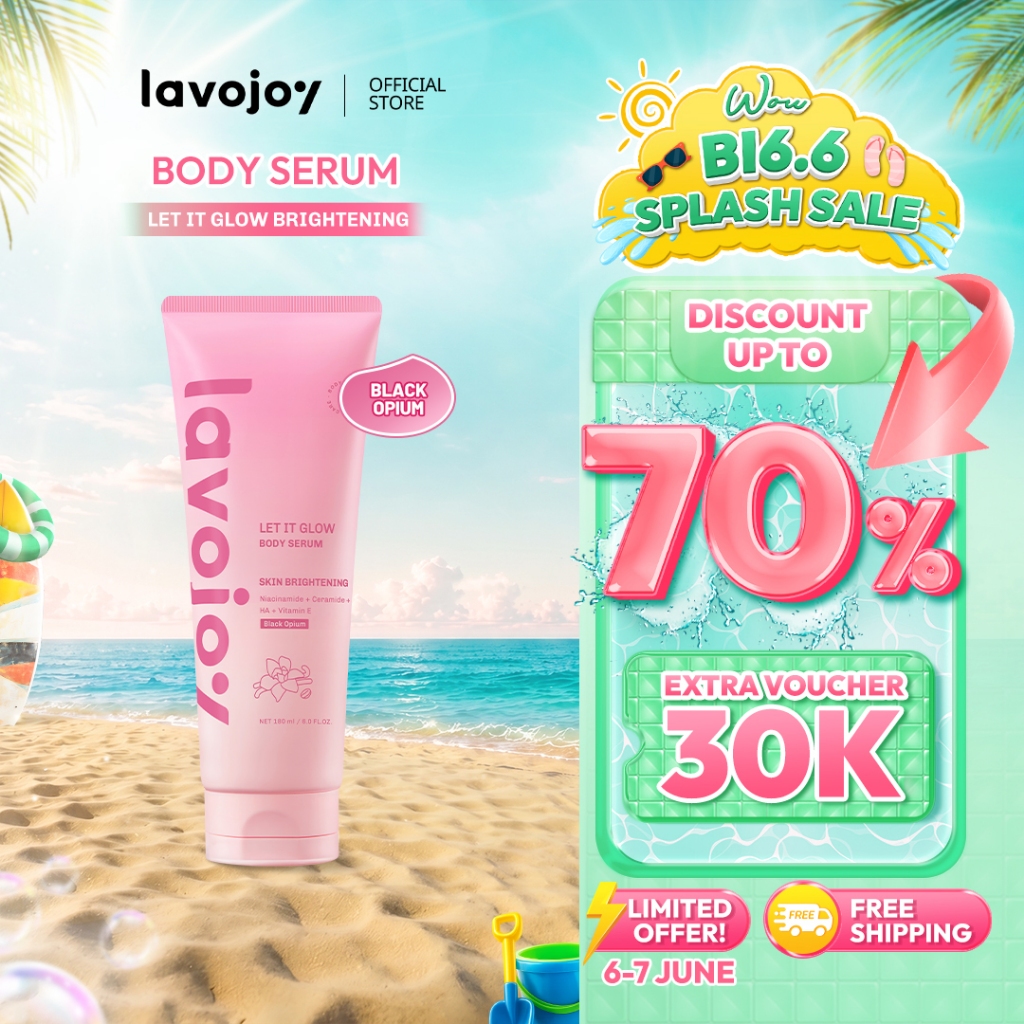 Lavojoy Let It Glow Black Opium Body Serum Skin Brightening Upgraded Version | Body Lotion Untuk Men