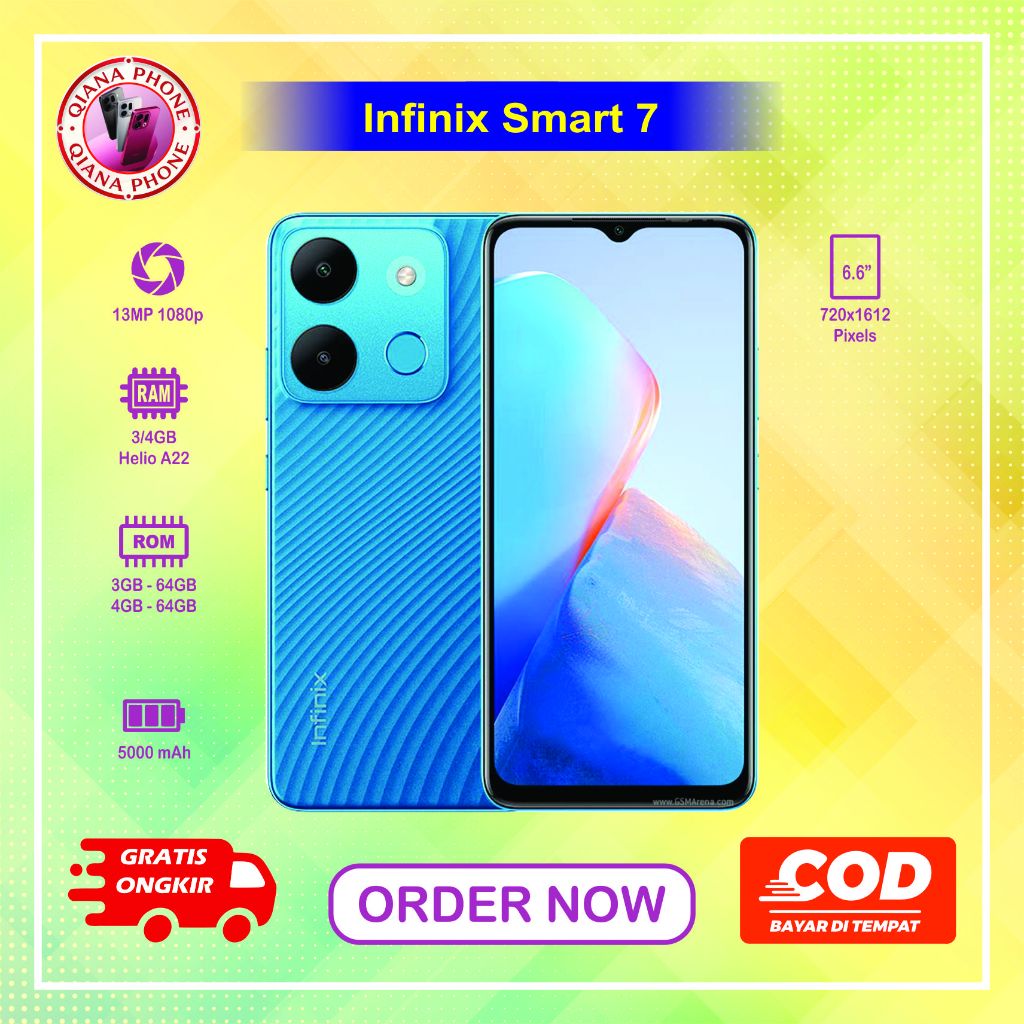 HP Infinix Smart 7 Normal second siap pakai