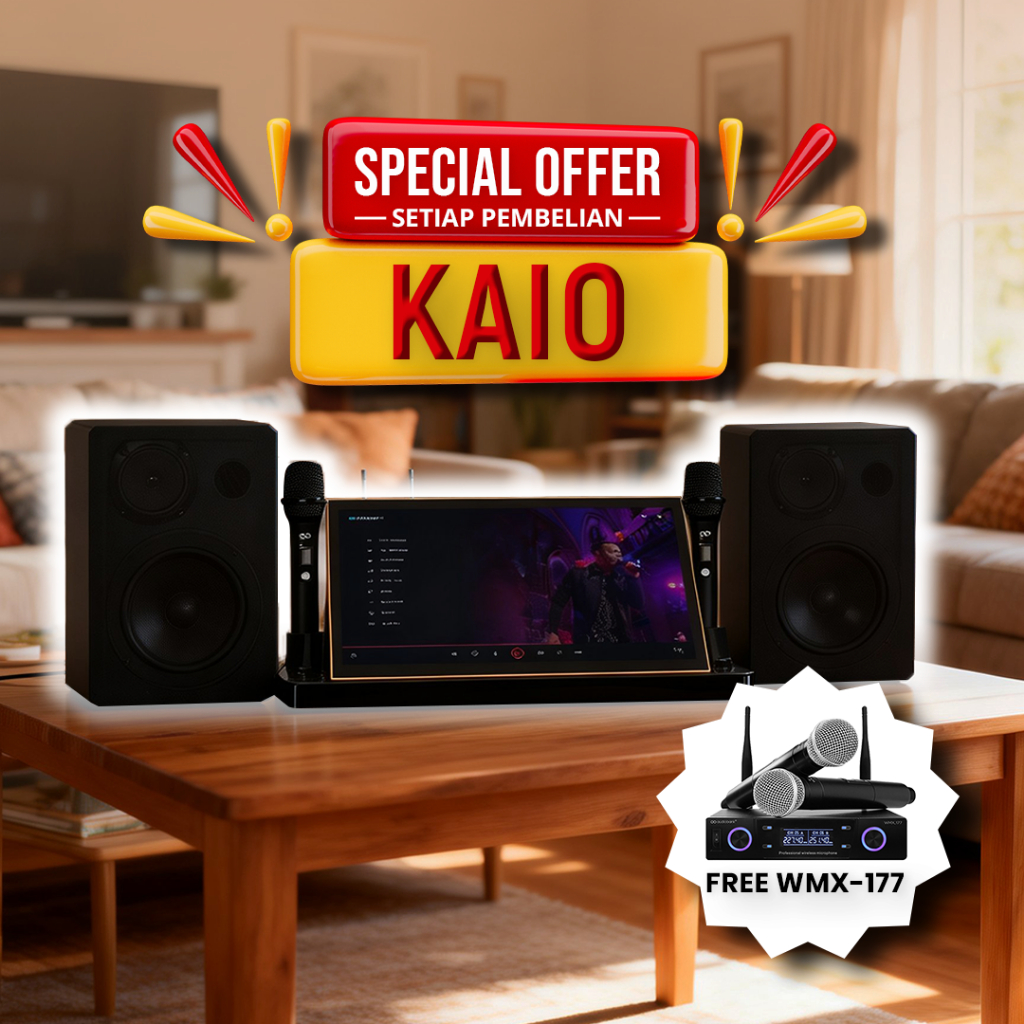 Audiobank KAIO - KARAOKE ALL IN ONE AUDIOBANK (EXTRA PACKING KAYU)
