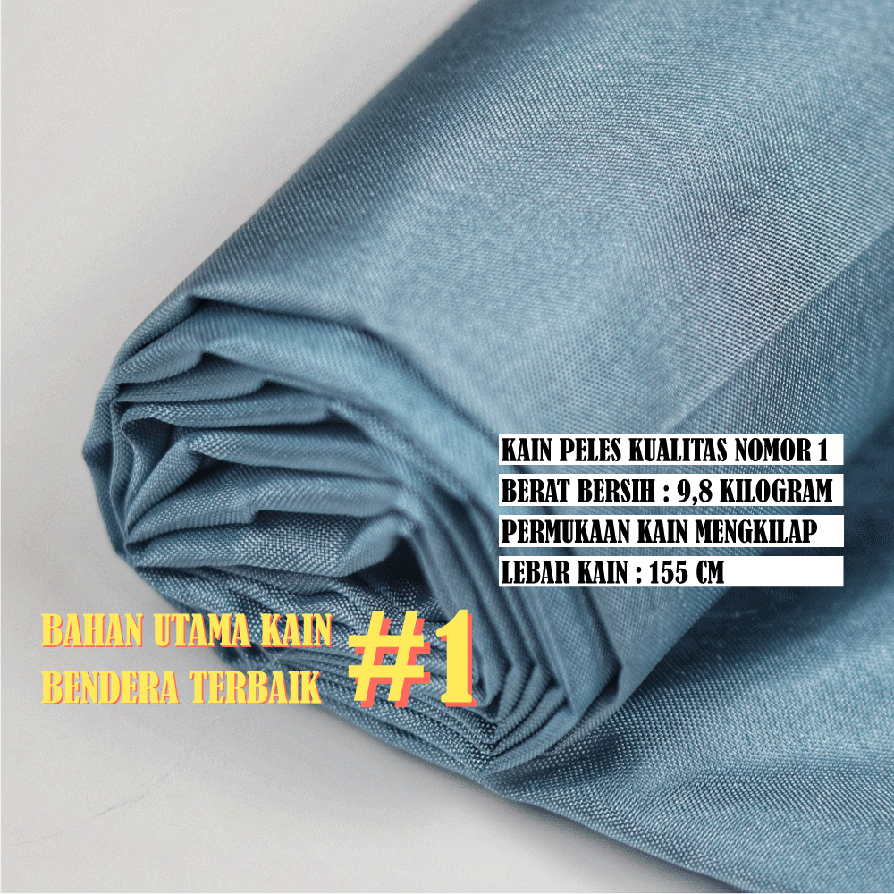 Grosir Kain Peles PIRAMIDA (Abu) 1 Rol 50 100 Yard Setara Peles Kahatex Bahan Furing Fashion Serbagu