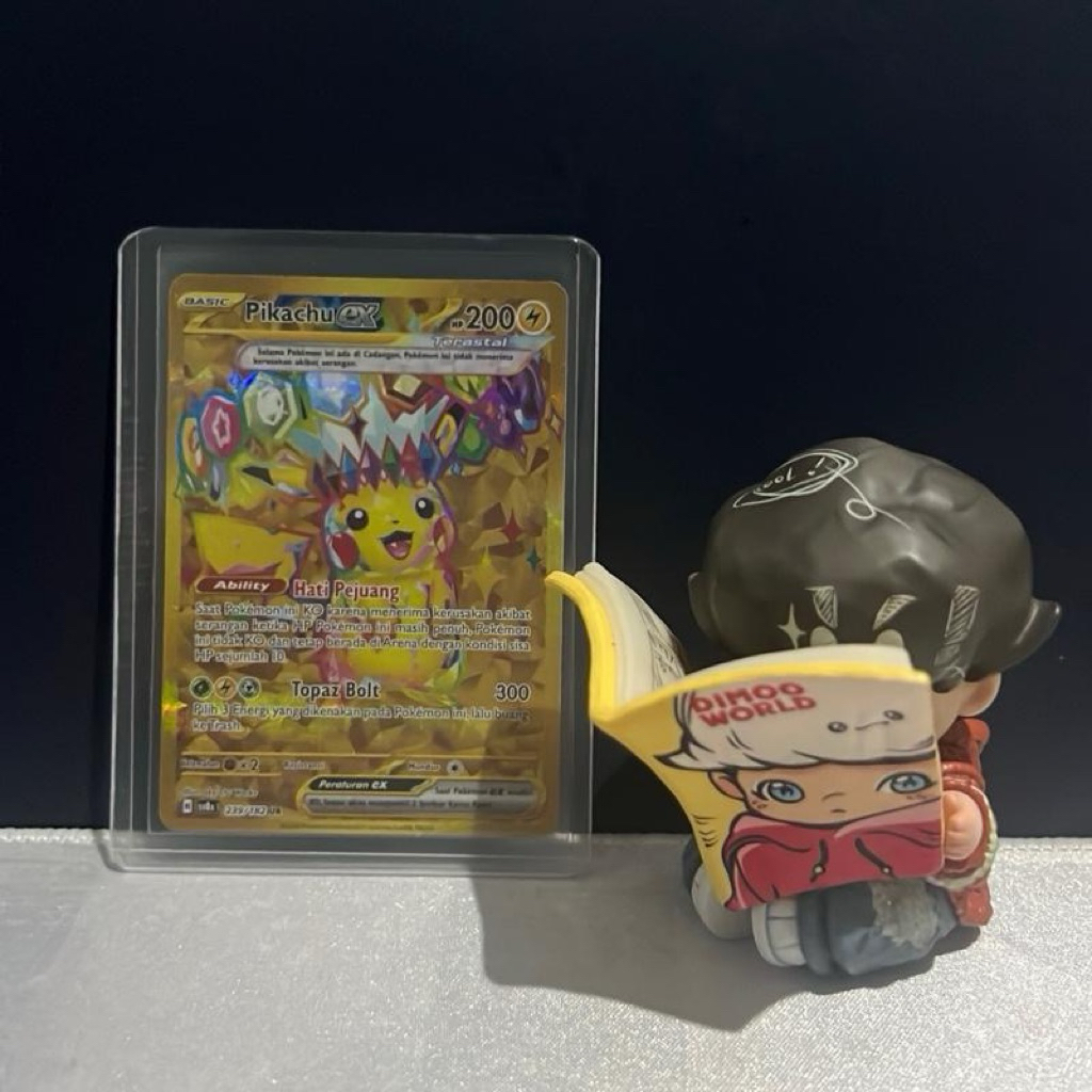 Pikachu EX pokemon kilat rasi 239/182 UR version Indonesia