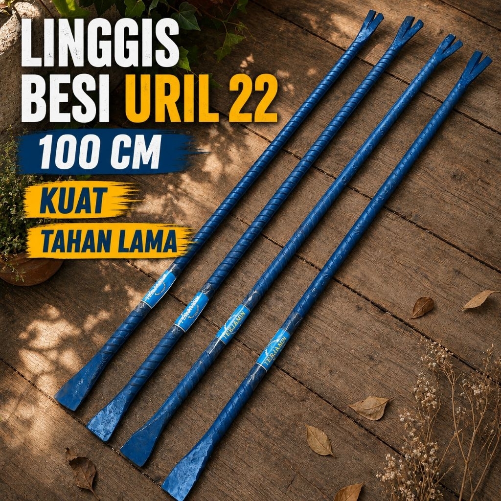 Linggis - Linggis Besi 22 Kuat 100 cm - Tahan Lama, Mudah Digunakan