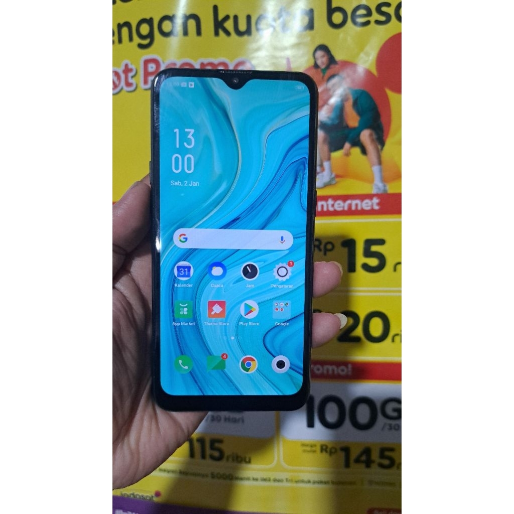 OPPO A1K RAM 2GB INTERNAL 32GB, SECOND NORMAL TES, SIAP PAKAI, HP ONLY
