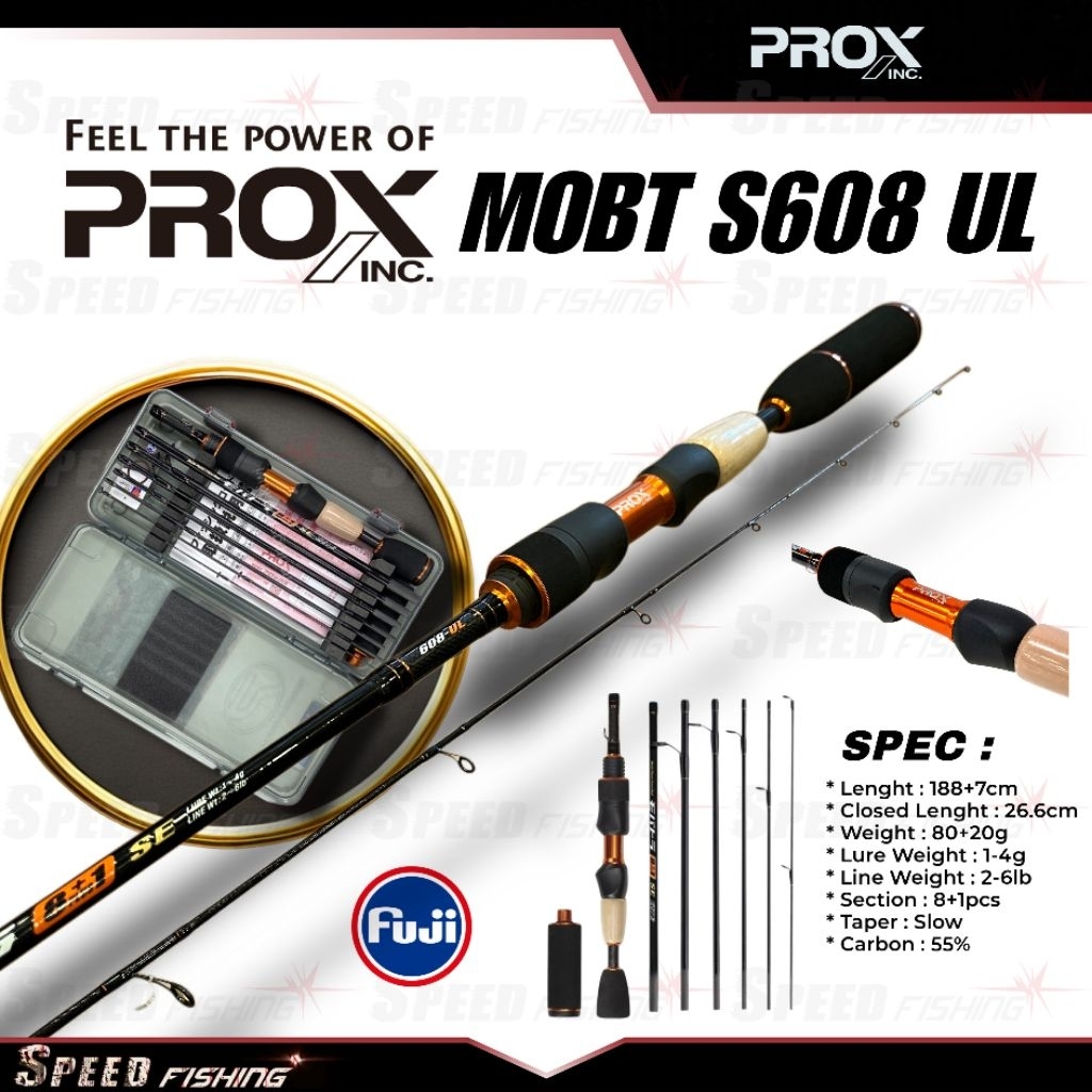Joran Pancing Prox Multi Piece Trout Rod Travel Rod Spinning