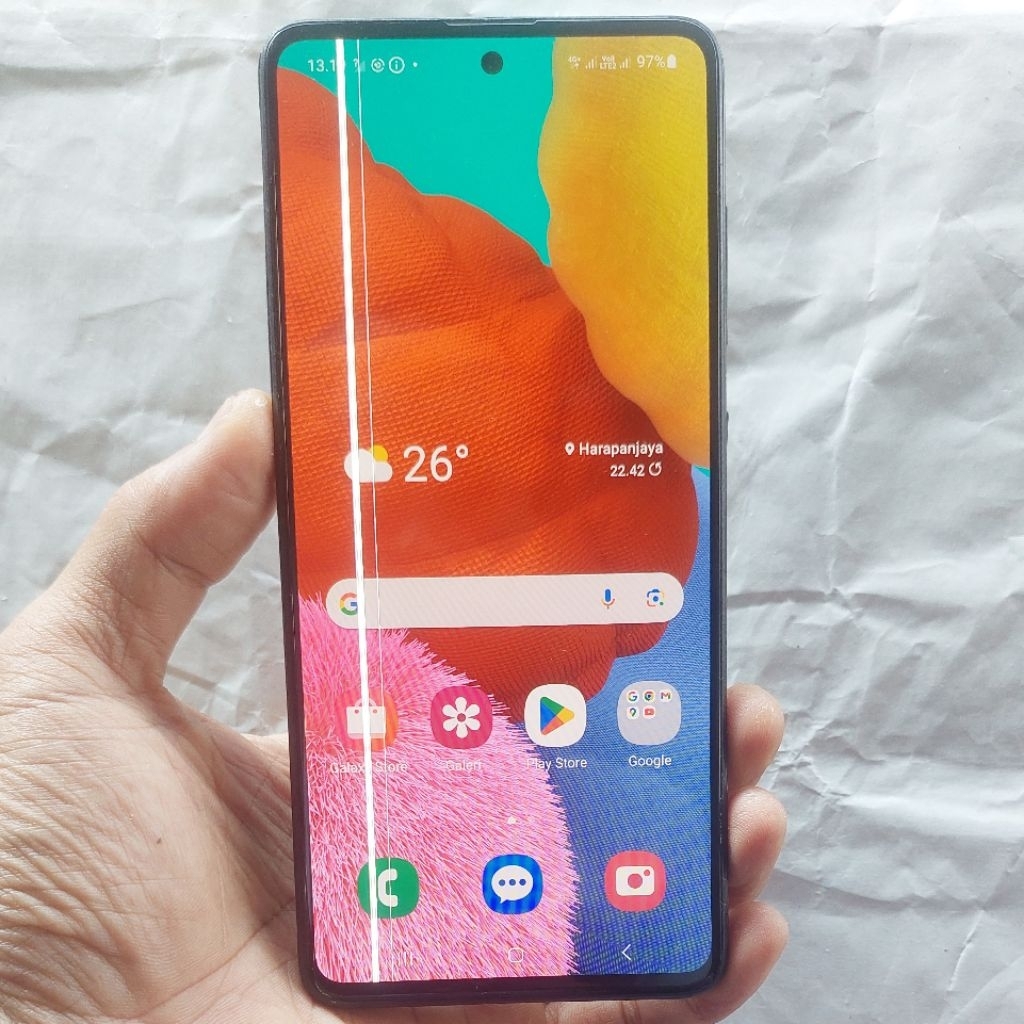 Handphone Hp Samsung Galaxy A51 Second 6/128 NFC Eks Resmi Sein Original