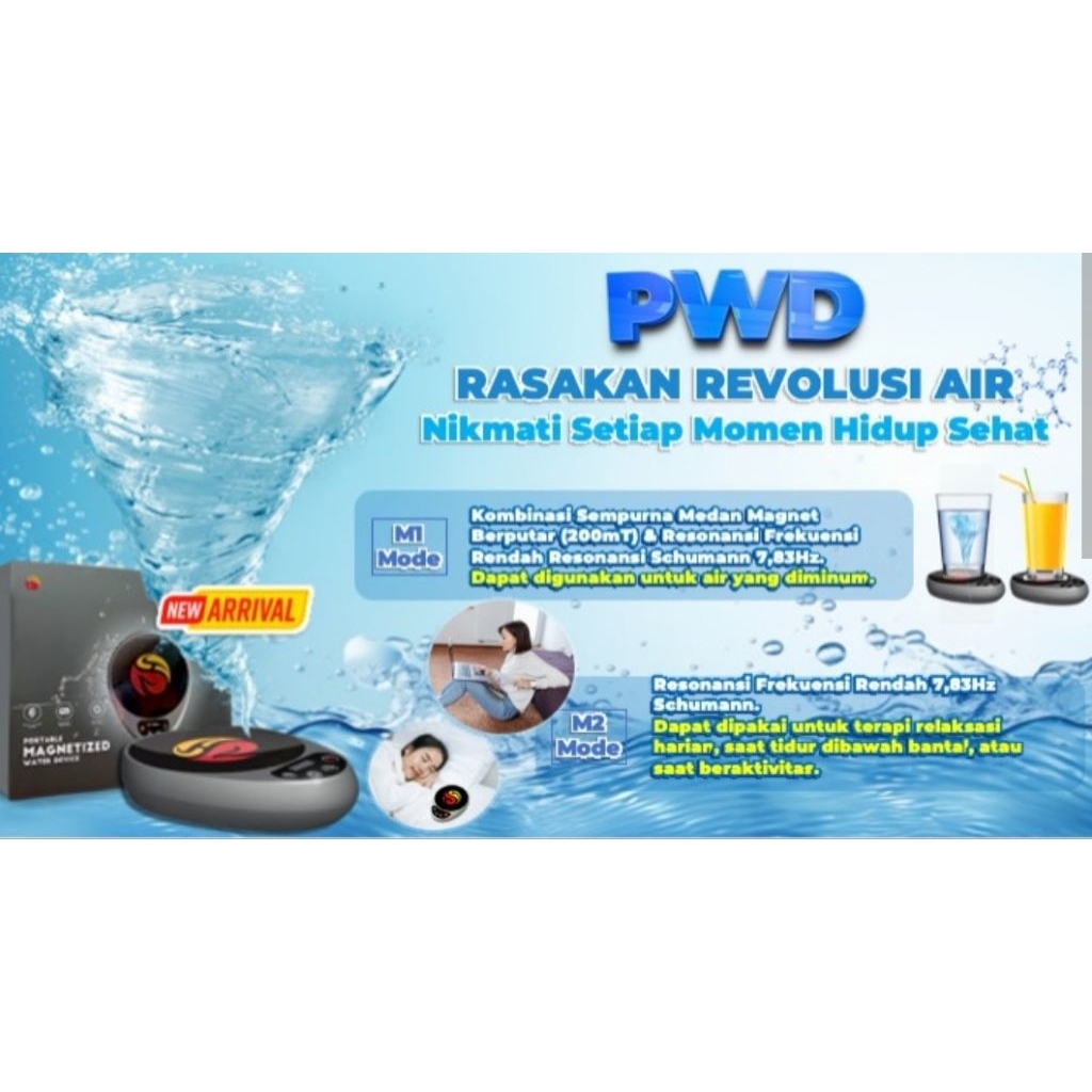 Pohoway PWD Portable Magnetized Water Device: RASAKAN REVOLUSI AIR: Nikmat Setiap Momen Hidup Sehat