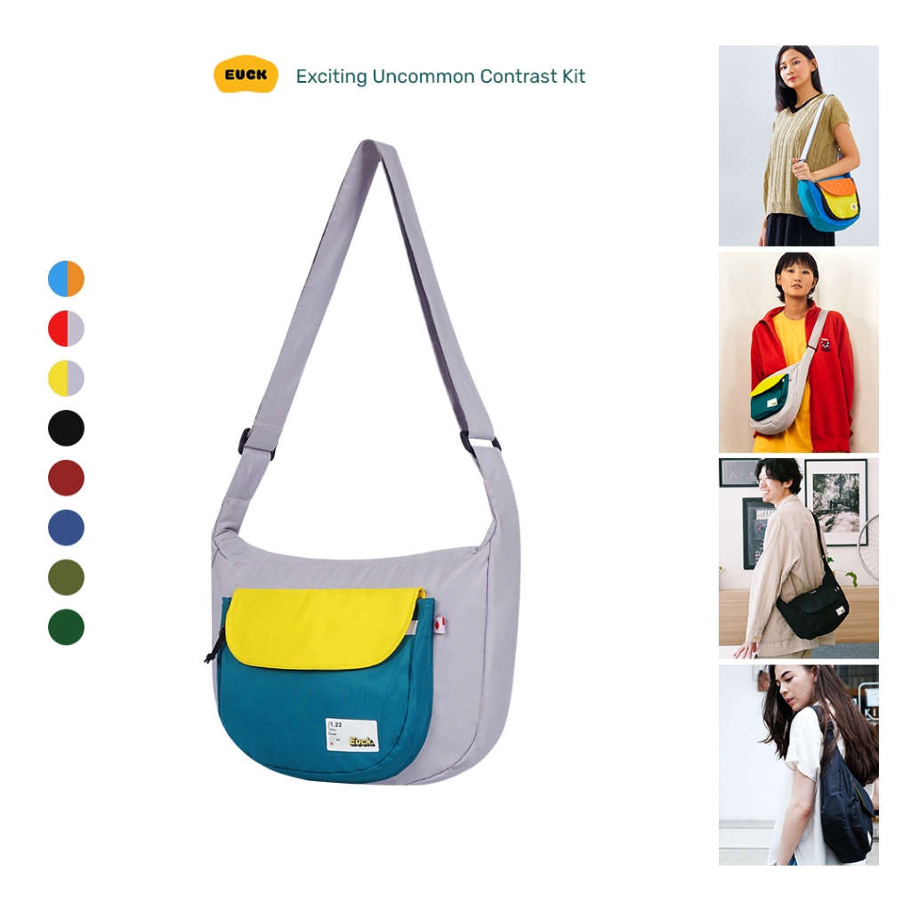 EUCK Fuku Sling Bag - Tas Selempang Waterproof Pria dan Wanita Size L