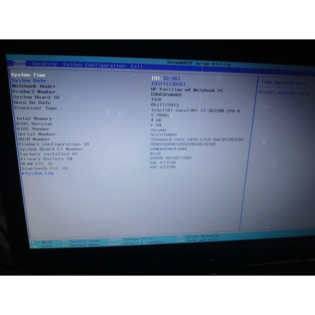 mobo Laptop HP M4