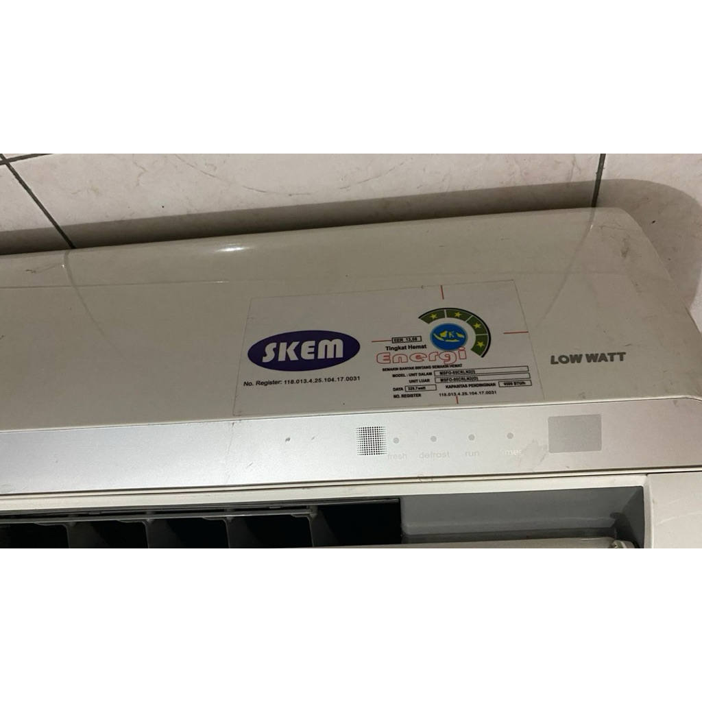 JUAL BEKAS AC MIDEA 1/2 PK 0.5 Pk Msfc 05CRN2 ADA PIPA MASIH BAGUS