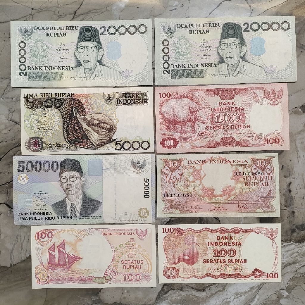 Nomor cantik dan unik uang kuno campur