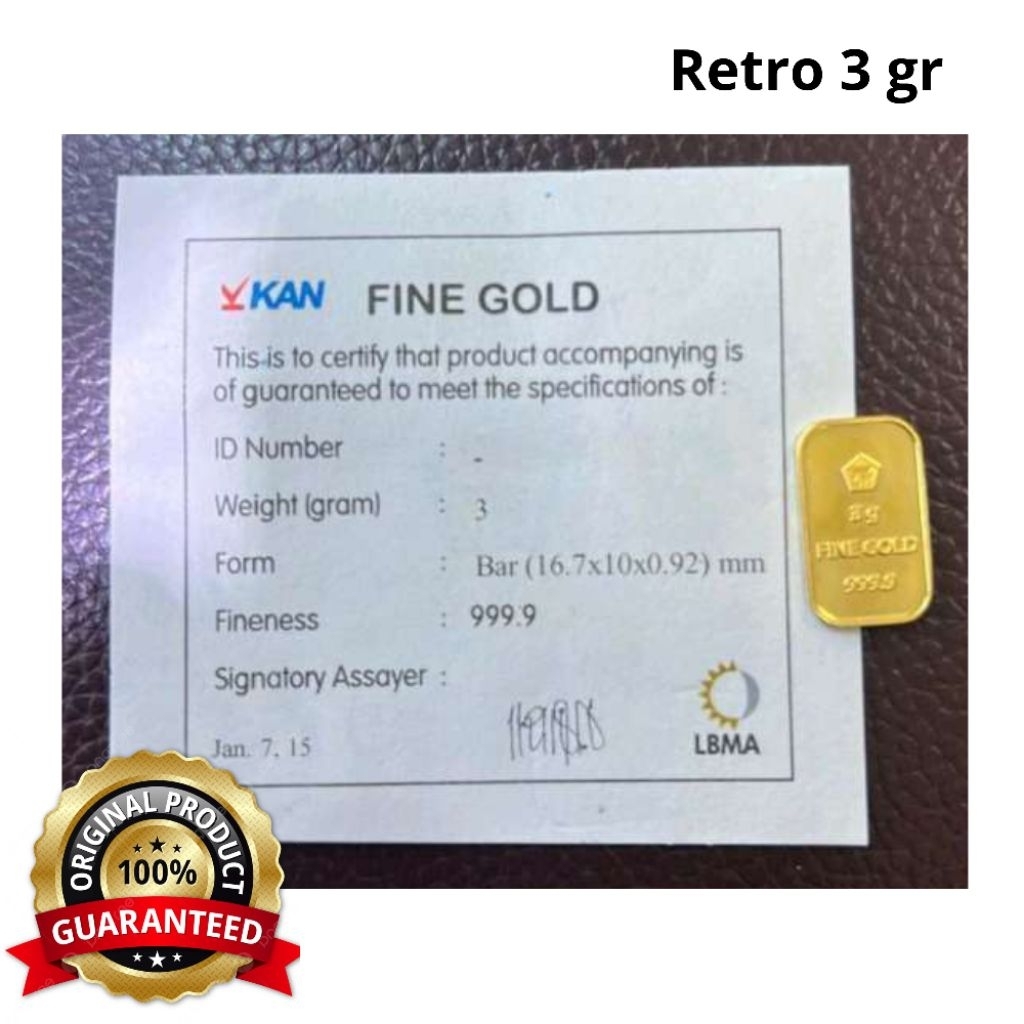 Logam Mulia Antam Retro 3gr