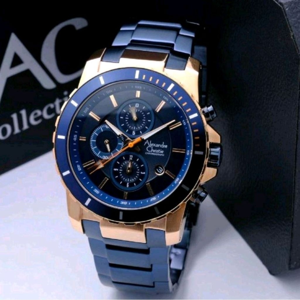 JAM TANGAN PRIA ALEXANDRE CHRISTIE 6141MC/ AC6141MC/ AC6141(ORIGINAL)
