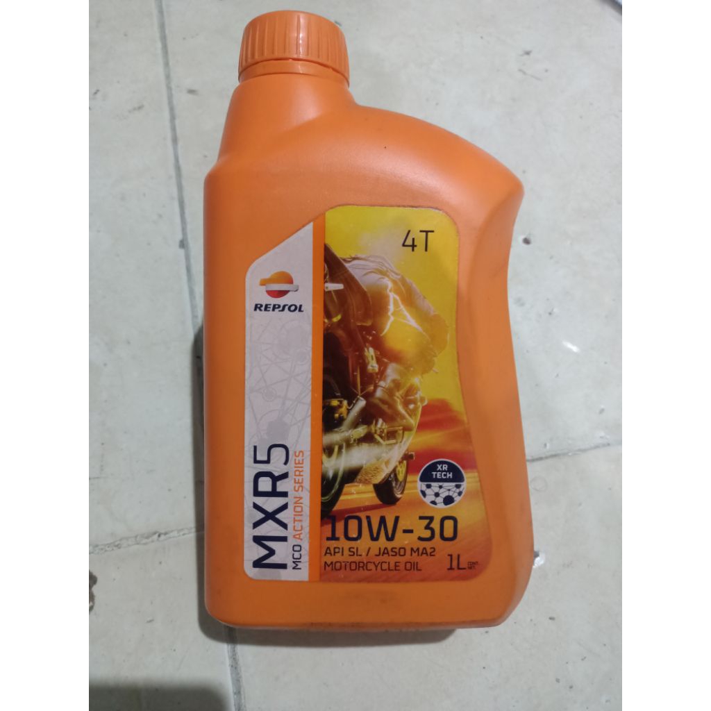 oli repsol 1 ltr MXR5 10W-30 original repsol