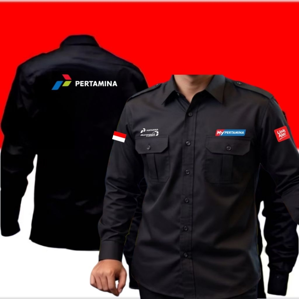 kemeja Pertamax turbo baju Pertamax turbo seragam Pertamax turbo Pdl Pertamax turbo kemeja kerja Per