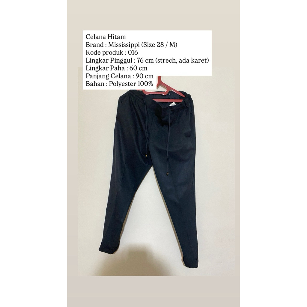 Prelov | Celana | Mississippi | Formal | Hitam | Kode : 016
