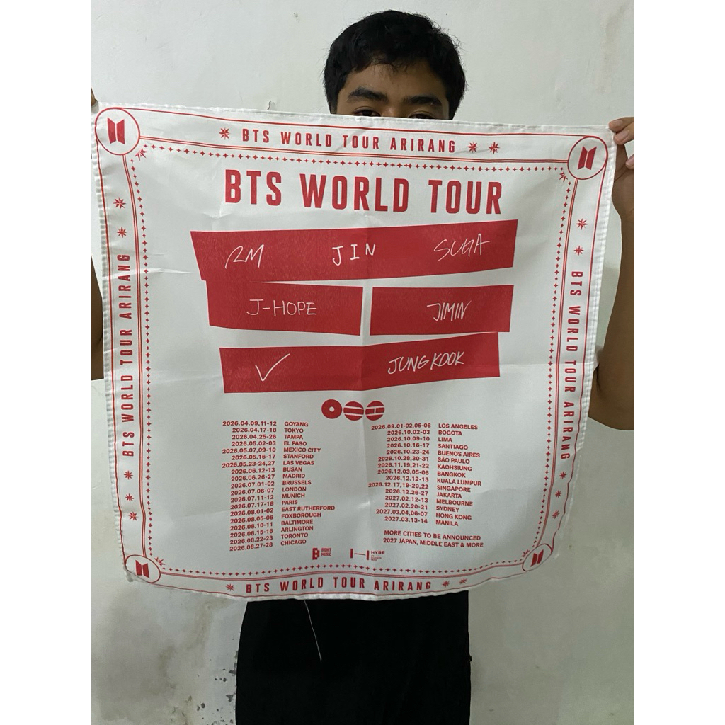 Cheering Kit / bendera konser / banner konser arirang BTS