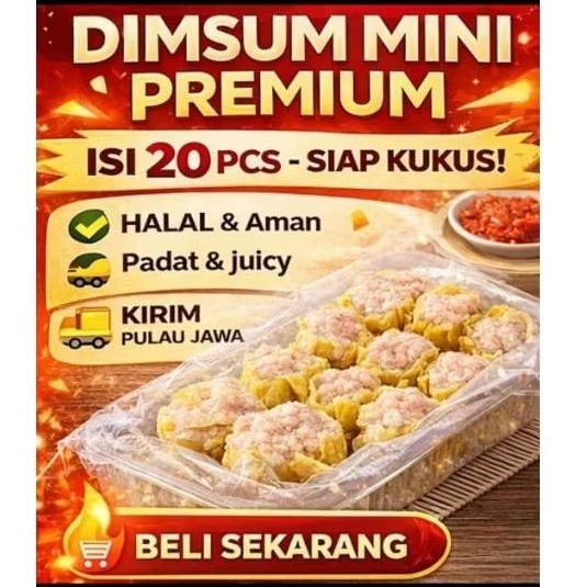 DIMSUM AYAM FULL DAGING ISI 20 PCS BISA COD 