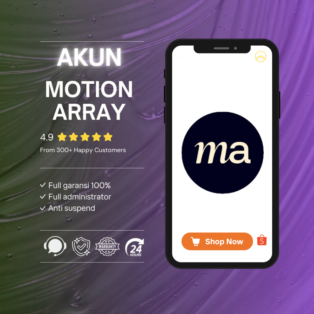 MOTION ARRAY PREMIUM BERKUALITAS FULL GARANSI