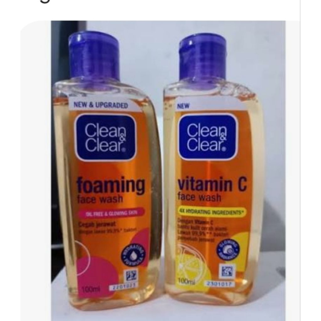 akun 10 clean and clear 100 ml Oren kuning