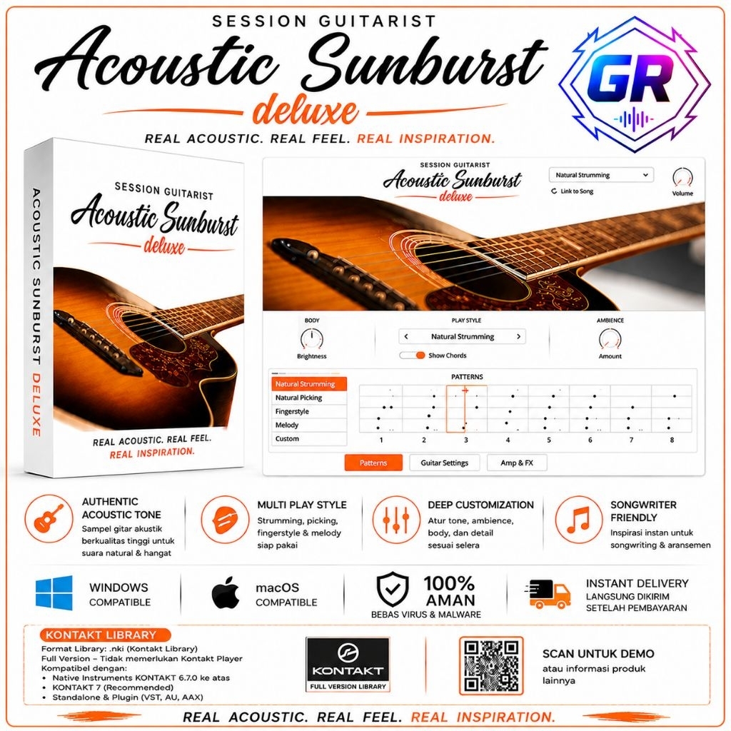 Session Guitarist - Acoustic Sunburst Deluxe Library