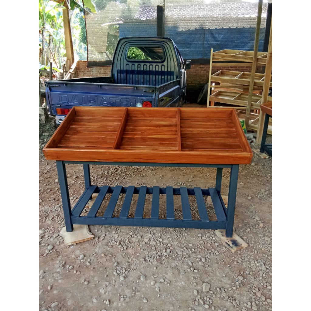 rakbuah raksayur rak warung rak toko sembako serbaguna bahan kayu jati