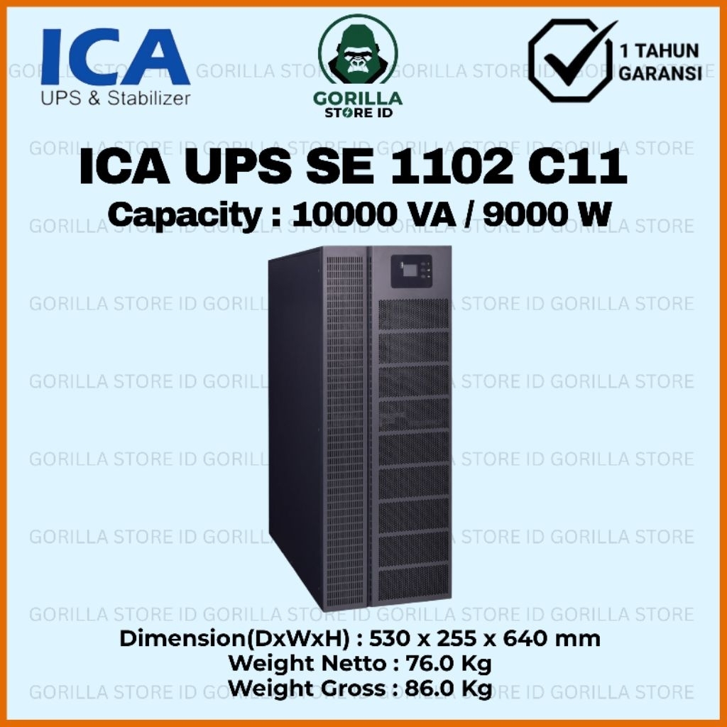 UPS ICA SE1102C11 Capacity 10000VA 9000W