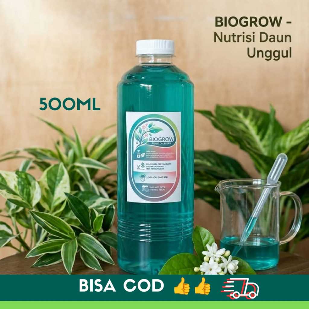 PUPUK DAUN CAIR BIOGROW 500ml PUPUK NPK CAIR