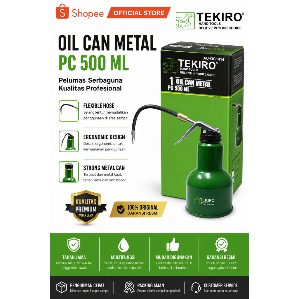 OIL CAN TEKIRO 500 ML (AU-OC1414)
