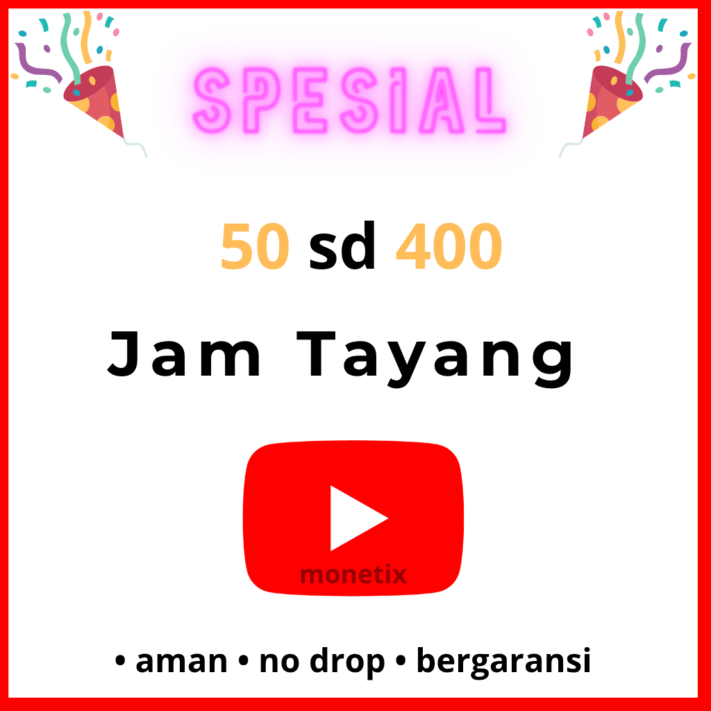 [SPESIAL] jam tayang youtube murah terbaru