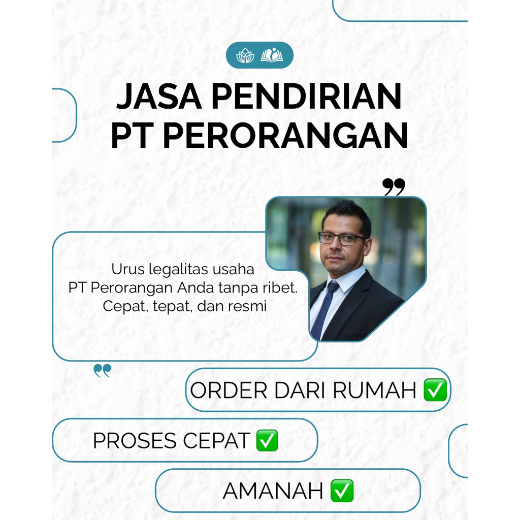 JASA PEMBUATAN LEGALITAS PT PERORANGAN