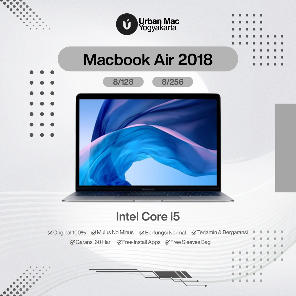 Macbook Air 2018 Intel Core i5 Second Like New Mulus Garansi 60 Hari Urban Mac Store Yogyakarta